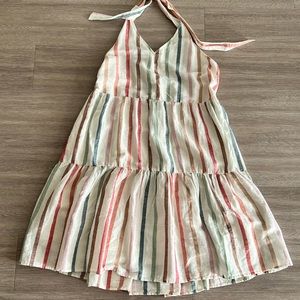 Summery striped halter dress NWT AEO